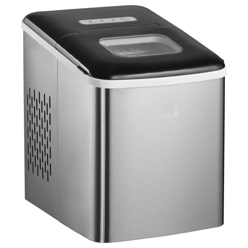HOMCOM 12kg, 1.8L Mini Countertop Ice Machine