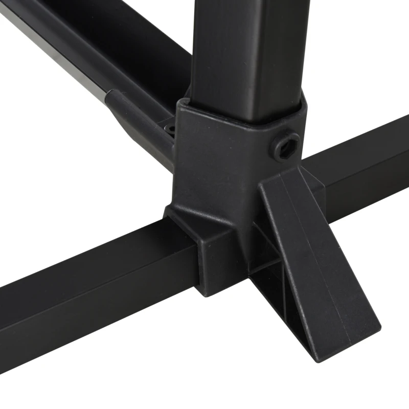 HOMCOM Metal Adjustable Bike Clamp Bike Repair Stand Black