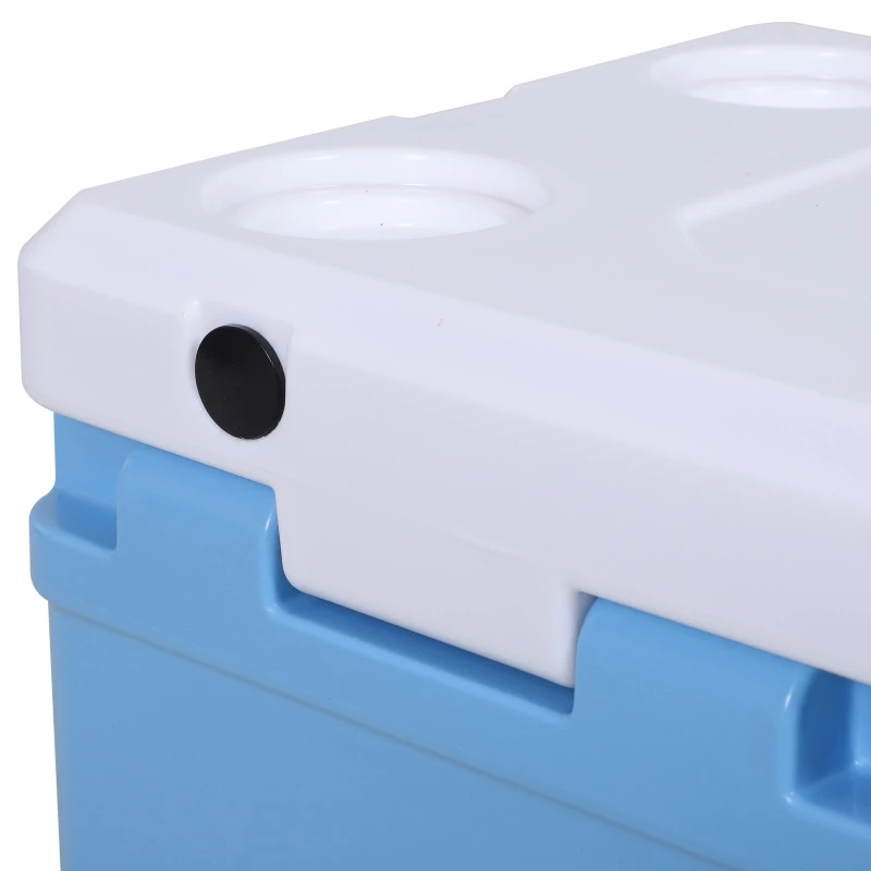 Outsunny 38L Rotomolded Outdoor Ice Cooler Chest Blue