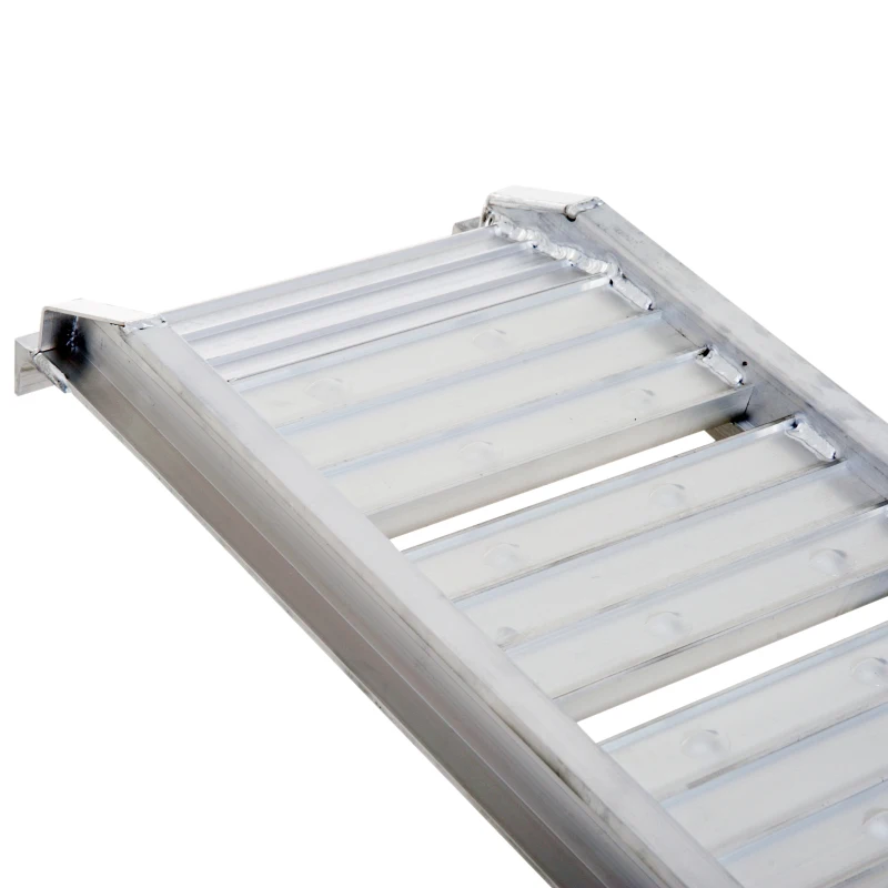 HOMCOM 6FT Aluminium Folding Wheelchair Ramp-Black/Silver