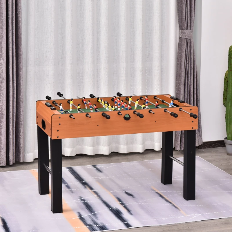 HOMCOM 4FT Football Foosball  Play Table Kids Family Soccer Ball with Legs Home Sports Fun Pub Indoor Gaming