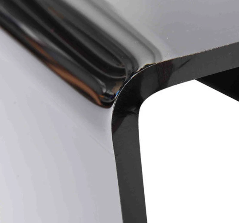 HOMCOM 3 Pcs Acrylic Perspex Nest Table Set-Black