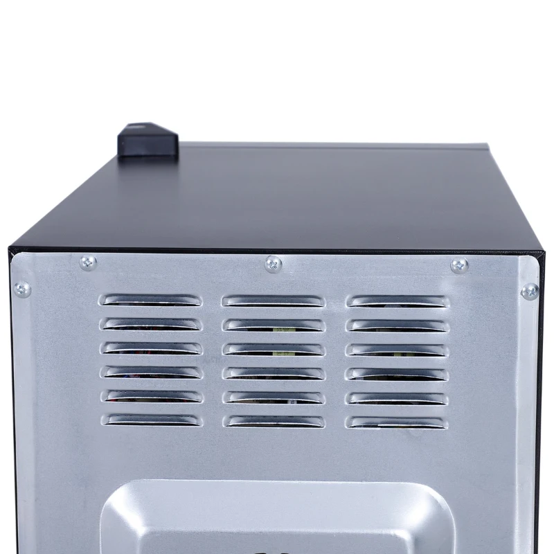 HOMCOM 12 Bottle Wine Cooler Mini Bar Refrigerator 11-18°C Adjustable Temperature Touch Control Led Lights Sleek Stylish Suitable For Home Bar Party Black