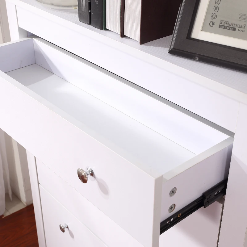 HOMCOM Particle Board Shoe Cabinet- White