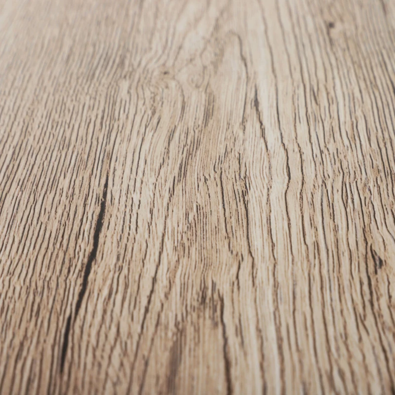 HOMCOM Metal Side Table w/ Round Tabletop Smooth Surface Retro Unique Design Coffee Home Bedroom Furniture Tripod Base Easy Clean Stylish Oak Tone