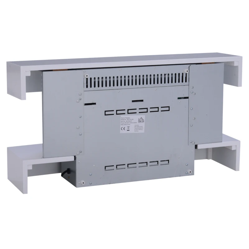HOMCOM Wall mounted Electric Fireplace Heater, W/LED Flame Effect, 2000W-White