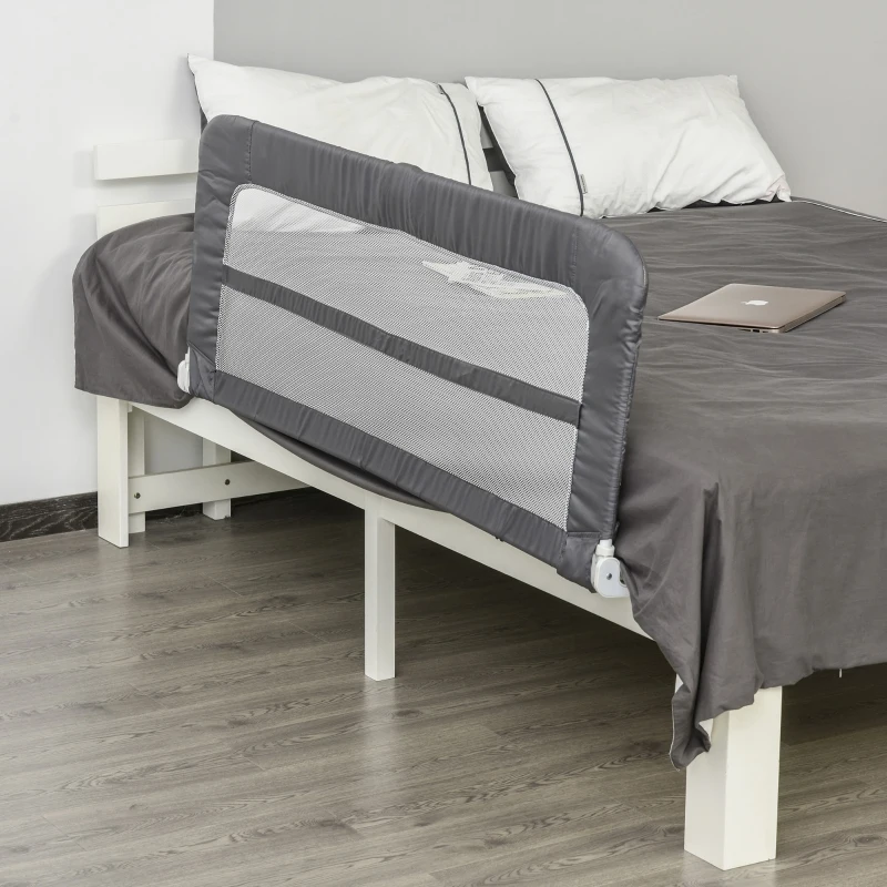 HOMCOM Safety Bed Barrier with Anchoring Strap Foldable Extra Long For Toddlers