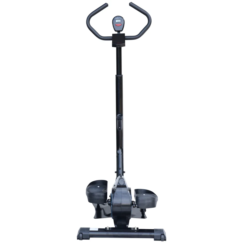 HOMCOM Elliptical Trainer W/ LCD Display, Magnetic Resistance-Black