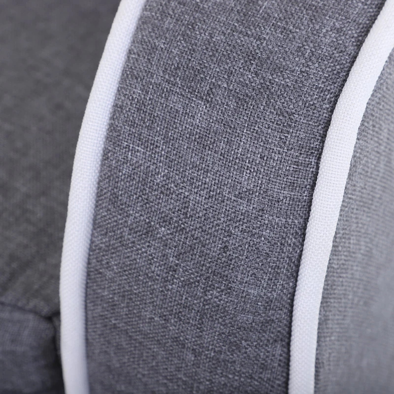 PawHut Wooden Frame Sponge Extendable Pet Dogs Sofa Bed Grey