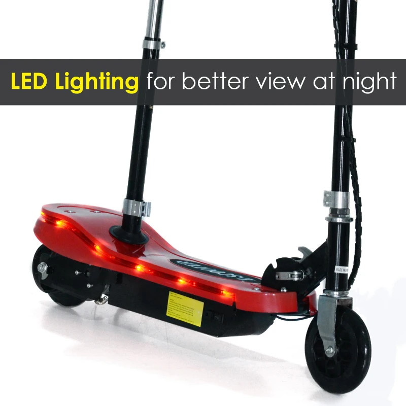 HOMCOM Electric Scooter, W/Seat, 120W-Red
