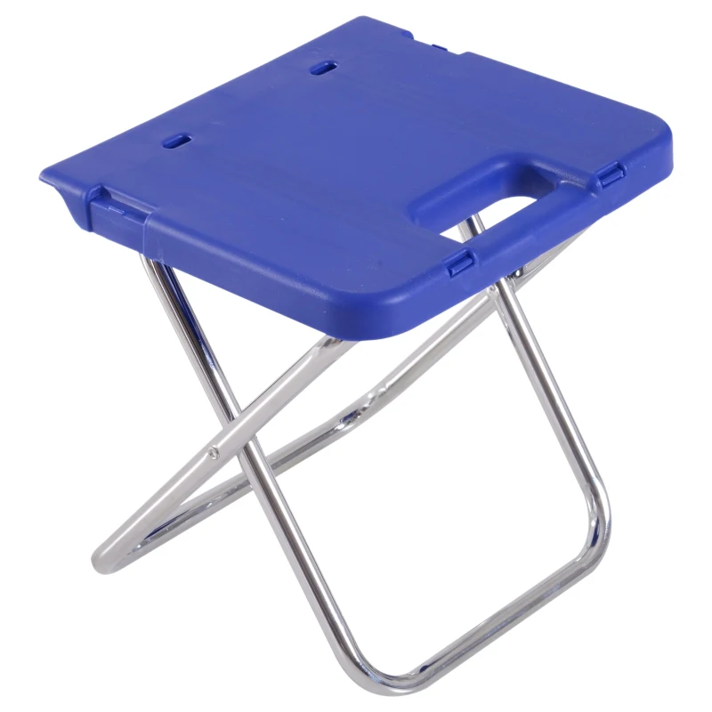 Outsunny 28L Cooler Box Folding Table Chair Set-Blue