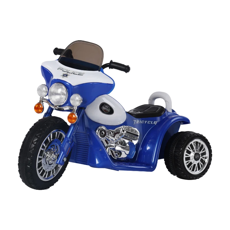 HOMCOM Children's 6V Electric PP Ride-On Motorbike Toy Blue