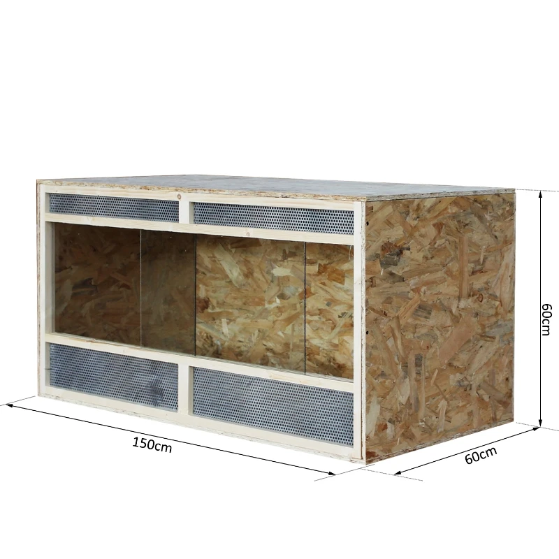 HOMCOM 5 Ft Wooden Reptile Vivarium House
