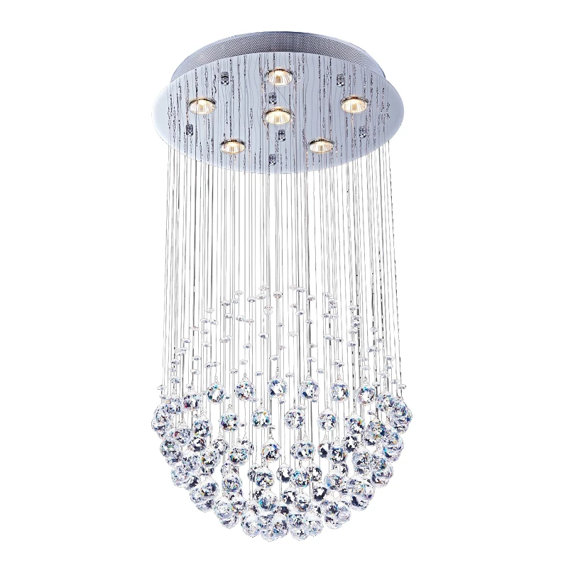 HOMCOM 6-Light Wall Mounted Modern Ceiling Pendant Chandelier Lamp