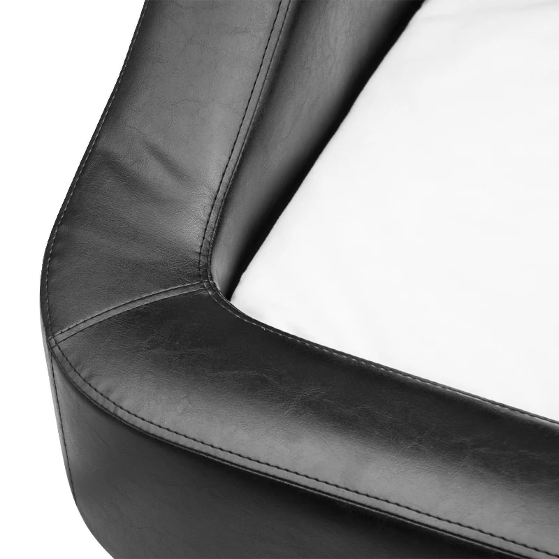 PawHut Pet Sofa Indoor Dog Cat Puppy Bed PU Leather Chair Cushion Mat (67L x 52Dx 40Hcm)