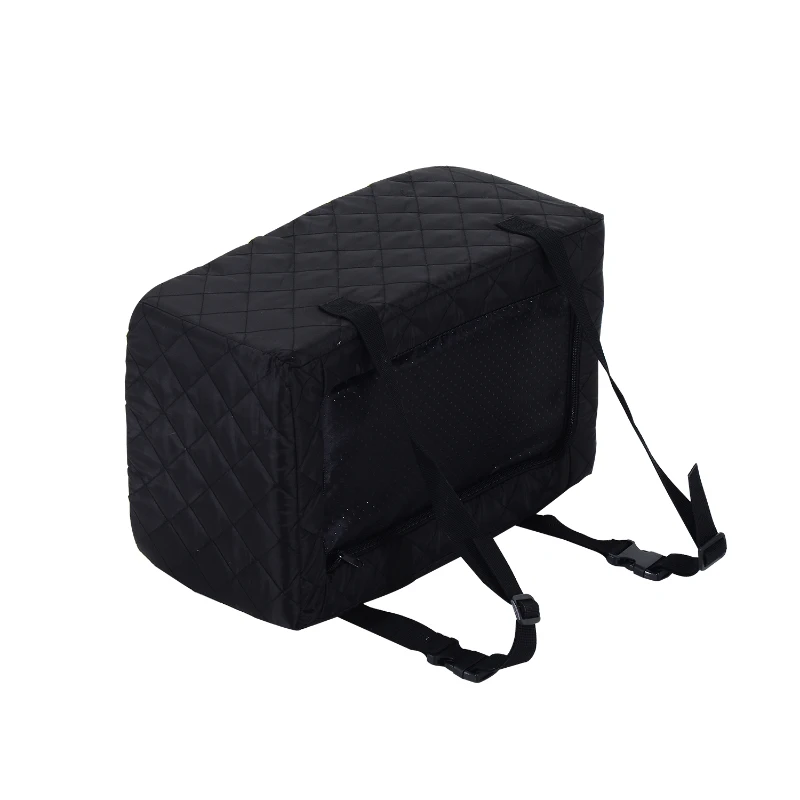 PawHut Pet Soft Safety Car Seat Carrier,  (38 x 24 x 18 cm)-Black