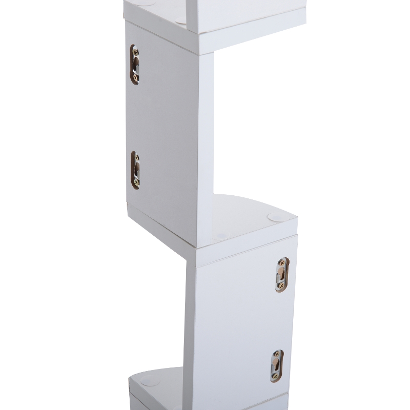 HOMCOM 12Lx12Wx120H cm 5-tier Corner Shelf Rack-White
