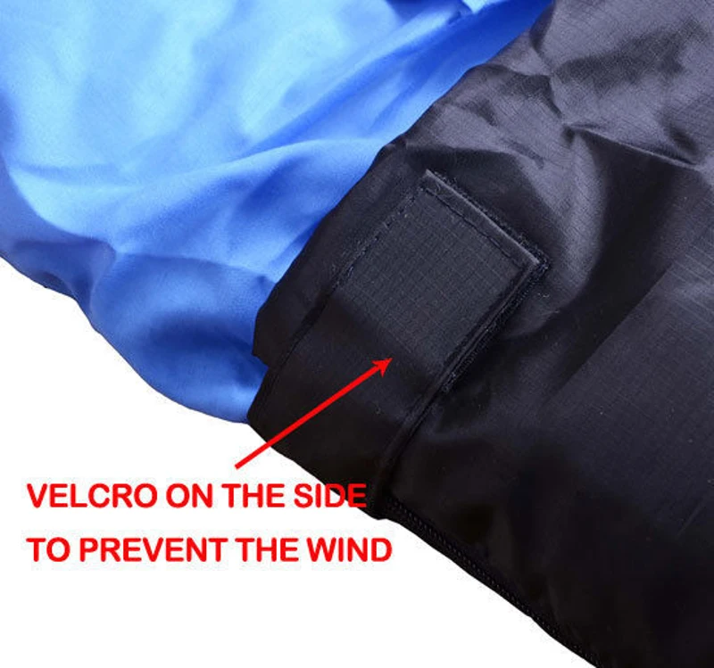 Outsunny Double Sleeping Bag-Blue/Black