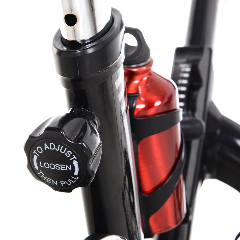 HOMCOM 11KG Flywheel Exercise Bike Magnetic Aerobic Training Indoor Cycling Upright  Stationary Cardio Workout Home Fitness Racing Machine