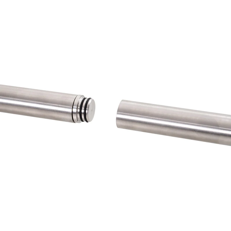 HOMCOM 6.6ft/200CM Stainless Steel Sliding Barn Door Hardware Kit Provides Smooth and Quiet Operation, 100CM Wide Door