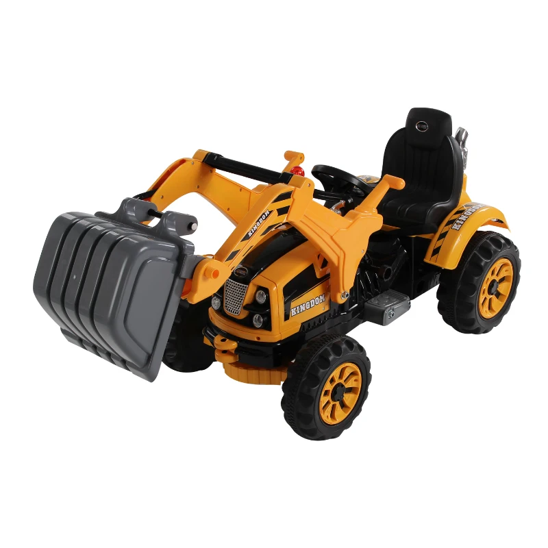 HOMCOM Kids Ride On Excavator, 6V-Yellow