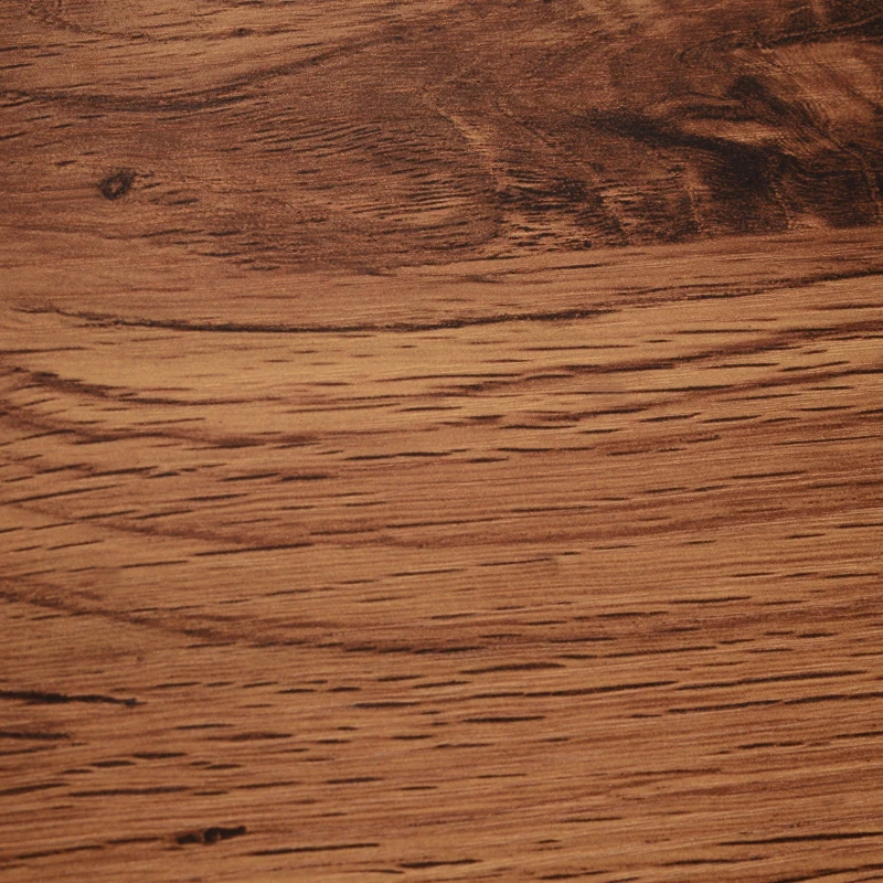 HOMCOM Steel Frame Industrial Style Side Table Brown/Black