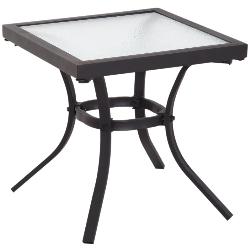 Outsunny 5 PCs Garden Patio Outdoor Sun Lounger Set 2 Chairs with Footrest and Coffee Table Adjustable Recliner Balcony Terrace Reclining Black