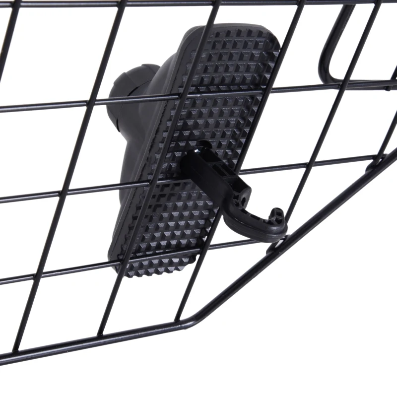 PawHut Heavy Duty Pet Dog Guard Wire Mesh Car Barrier Adjustable  Auto SUVs Vehicle Fence Safety Grill Black