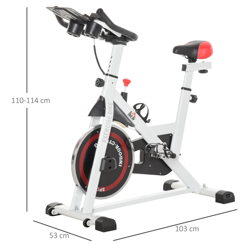 HOMCOM Upright Exercise Bike Indoor 