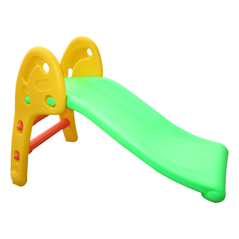 HOMCOM Toddler Plastic Play Area 2-Step Slide Multi-Colour