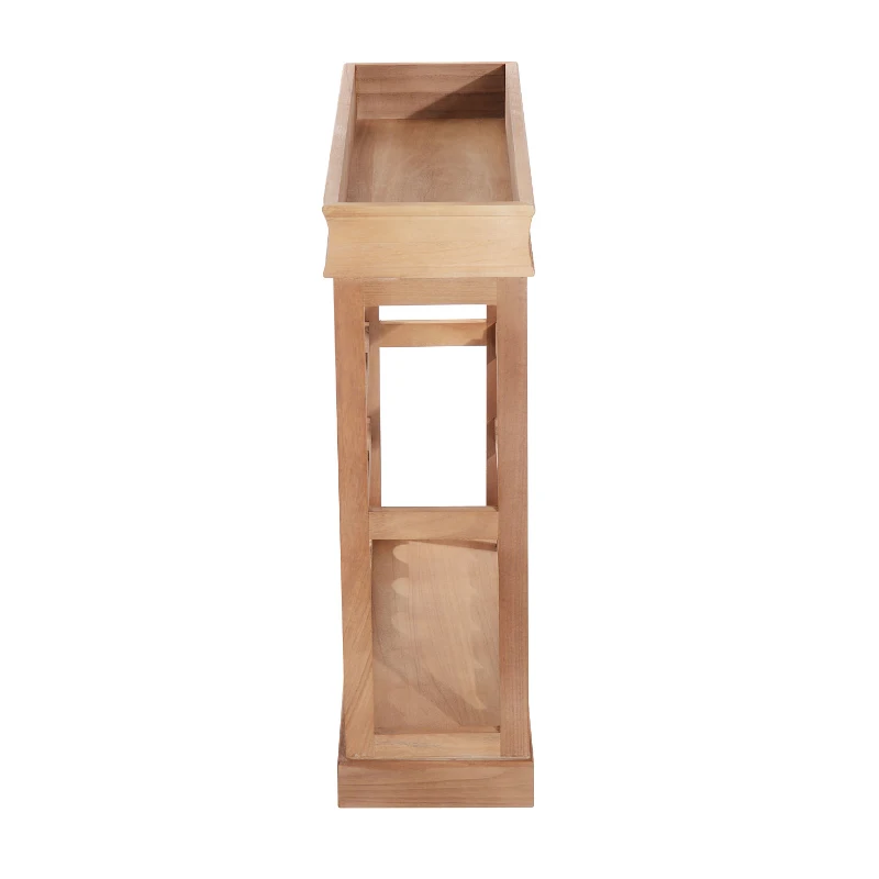 HOMCOM 4-tier Wooden Wine Rack 24 Bottles Stackable Organizer Display Storage Holder Shelves Stand Kitchen Home w/Countertop Natural wood