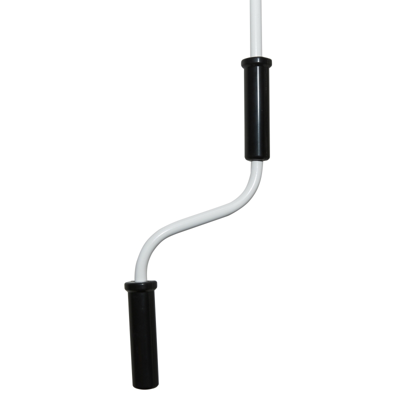 Outsunny 3.5M x 2.5M Garden Patio Manual Awning Canopy Sun Shade Shelter Retractable Gear Lever Winding Handle Cream