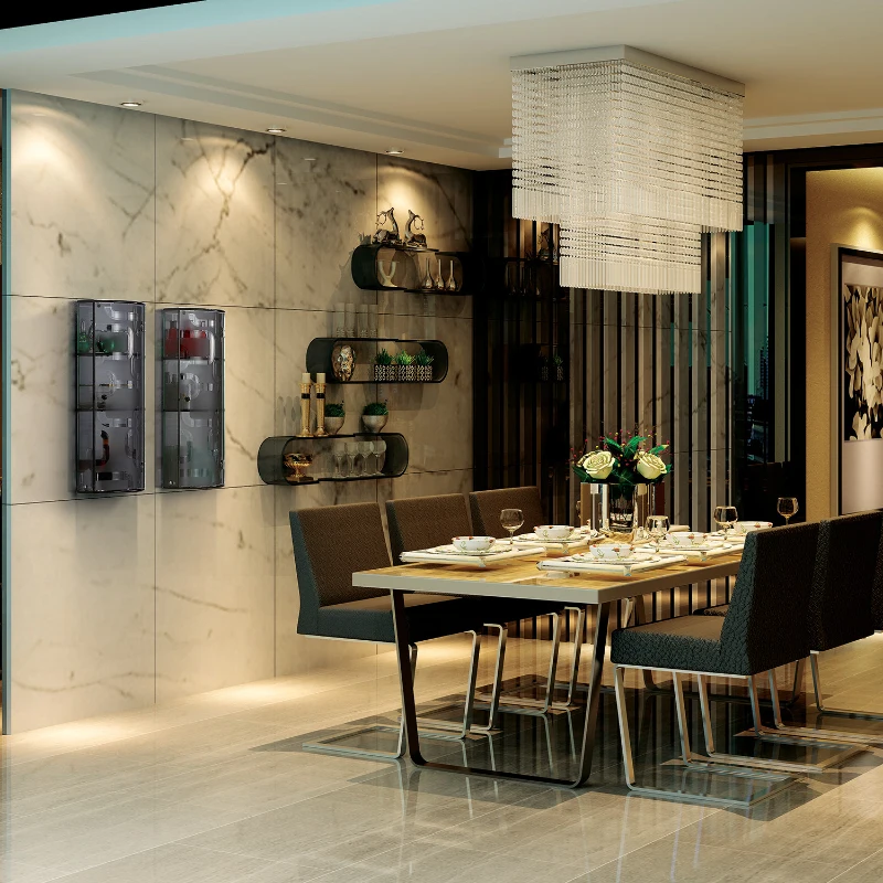 HOMCOM Glass Cabinet with Mirror Back, 3 Display Storage Shelves Wall Mounted Indoor Bathroom Cupboard (Black)