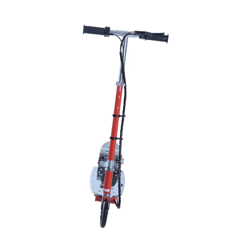 HOMCOM Electric Scooter, Adjustable, 120W-Red