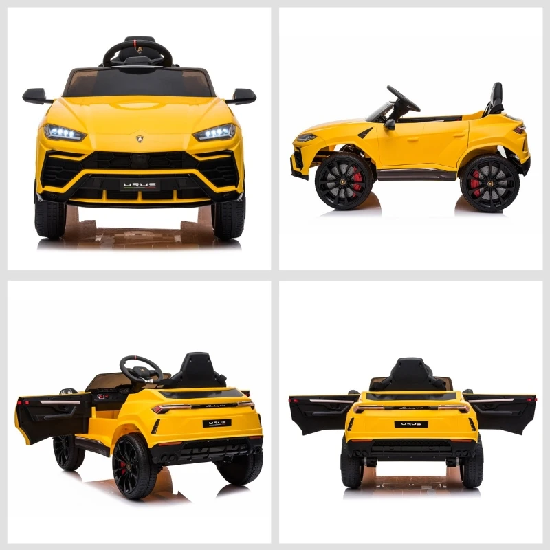 HOMCOM Kids Electric Ride On Car 12V Lamborghini Urus Car Toy w/ Remote Control