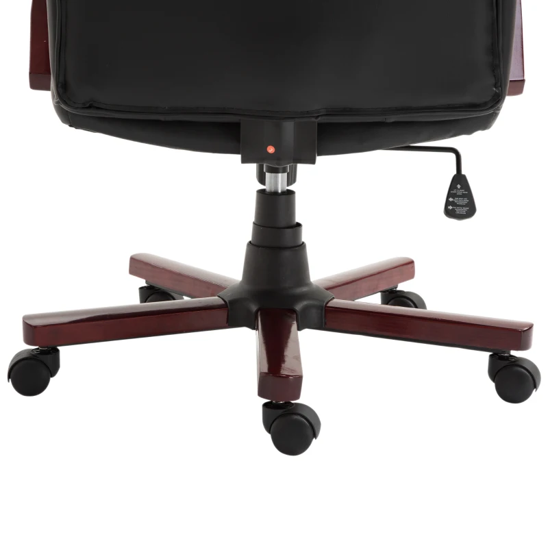Vinsetto High Back Executive Office Chair, 360° Swivel, PU Leather-Black