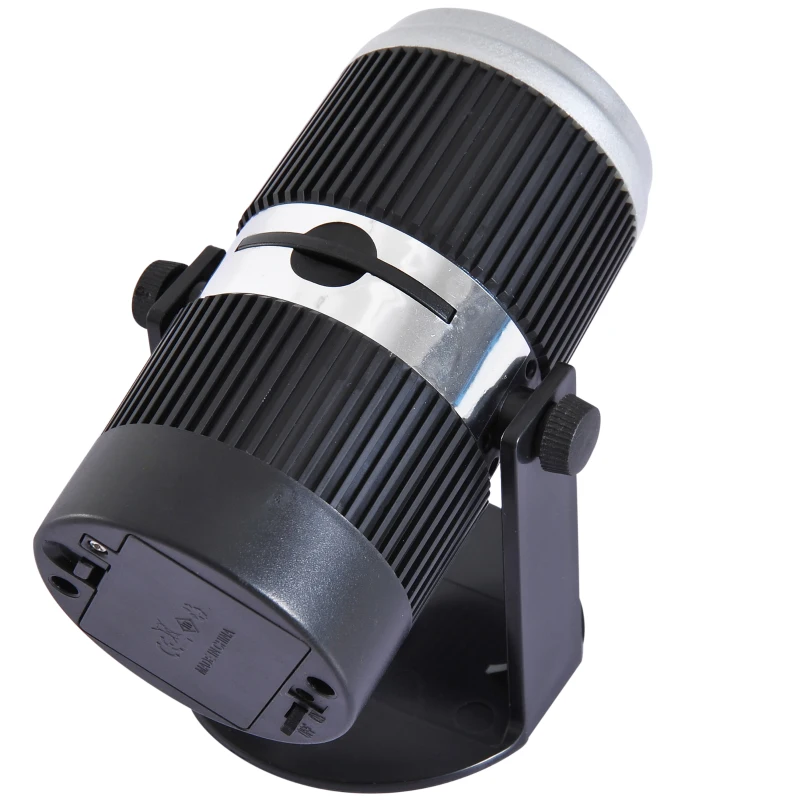 HOMCOM LED Projector Lamp 4 Patterns Waterproof Spotlight Christmas Holiday Indoor Outdoor Wall Decoration Party Décor