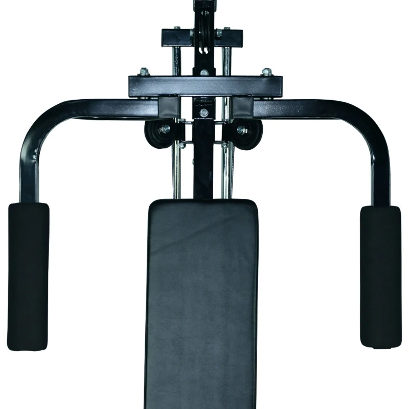 HOMCOM Multi Gym Workstation Home Workout Station Toning Body Building Strength Training Machine 40 kg Weight Plates