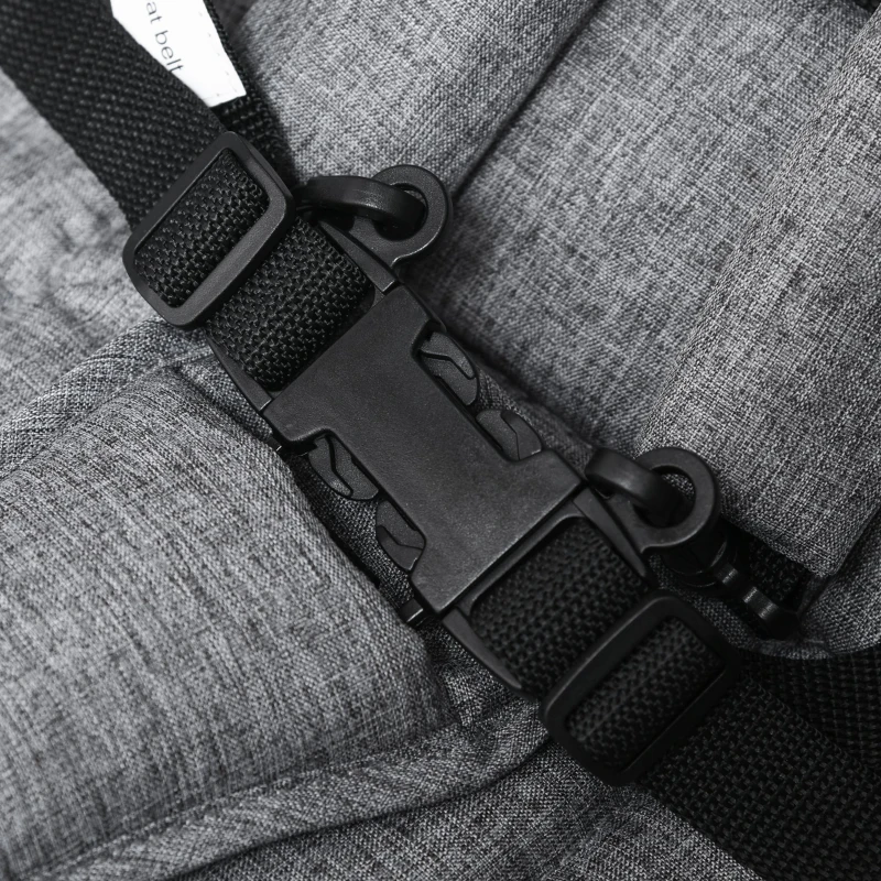 HOMCOM Baby Stroller One-click Foldable Travel Pushchair with Five-Point Harness Lightweight Compact Toddler Buggy for 0-36 Months, Grey