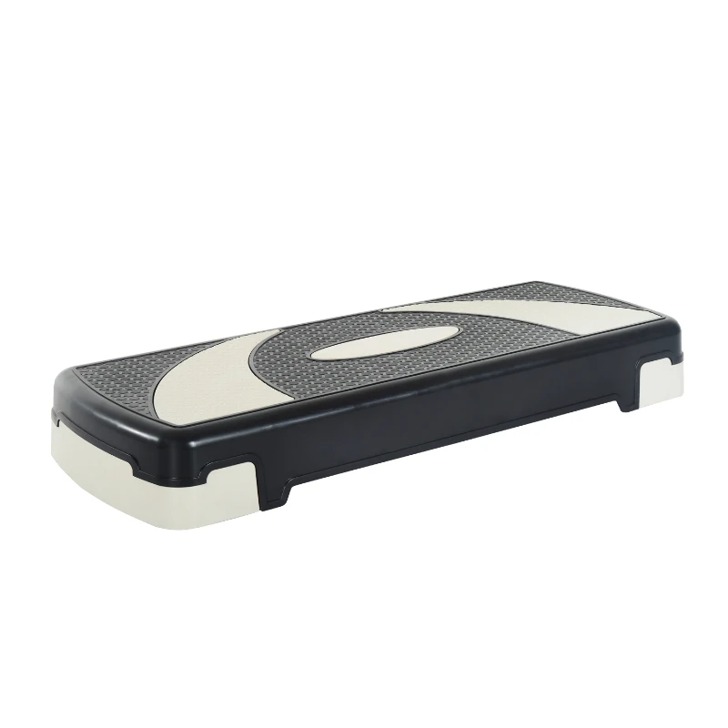 HOMCOM Plastic 3-Level Aerobic Stepper Training Block Black