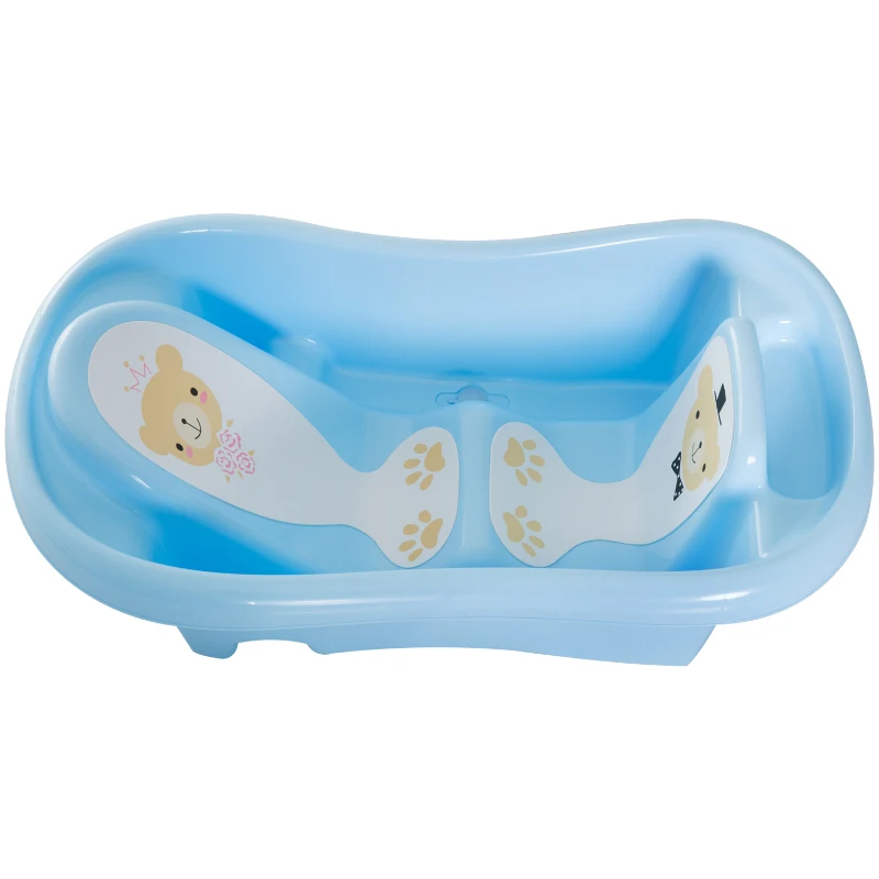 HOMCOM Baby Bath Tub, 88Lx49Wx28H cm-Blue