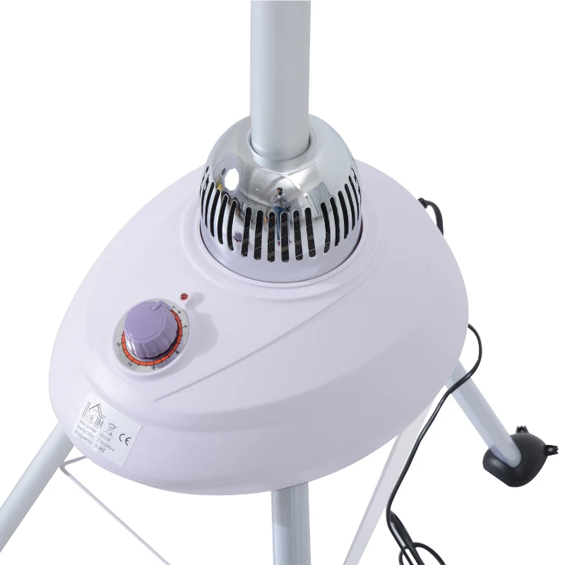 HOMCOM Portable Hot Air Electric Clothes Dryer, 900W-White