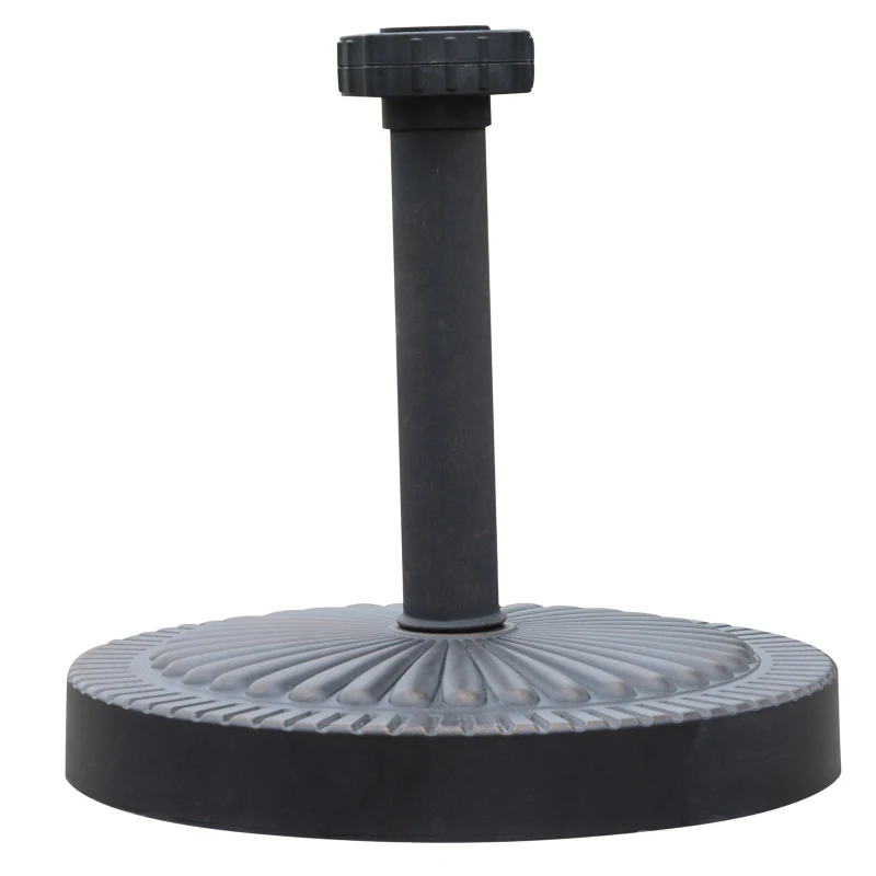 Outsunny Garden 19kg Round Umbrella Base Backyard Parasol Weight Stand Holder Patio Outdoor Bronze Heavy Duty Patterned