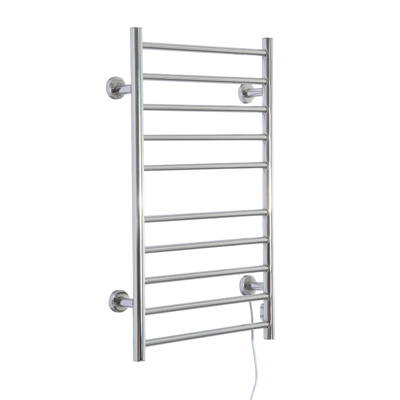 HOMCOM Stainless Steel Electric Heated Warmer Radiator Wall Mount Towel Rail Bathroom