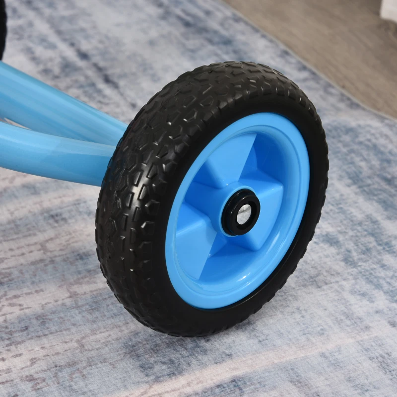 Qaba Kids 3-Wheel Plastic Pedal Tricycle Blue