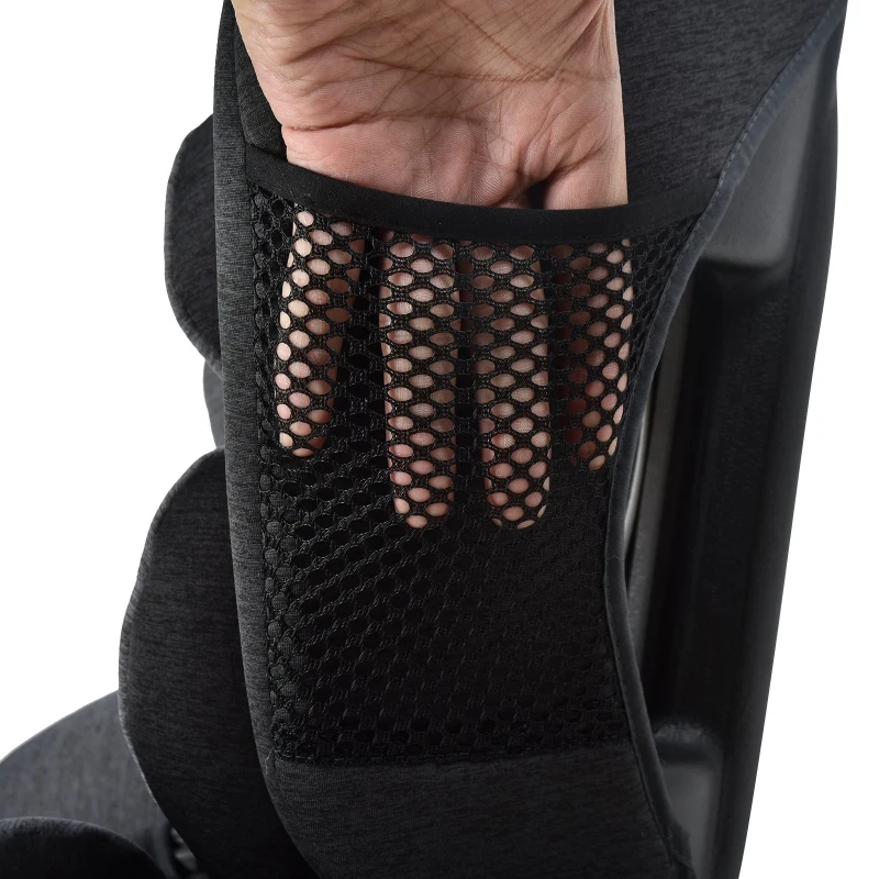 HOMCOM Toddler Kids Child Car Seat Group 1-2-3 from 9kg to 36kg High Back Adjustable Headrest Extra Protection  Black Grey