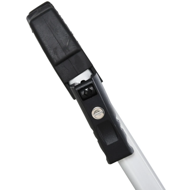 HOMCOM Aluminium Car Roof Mounted Bike Cycle Rack Upright with Straps Lockable