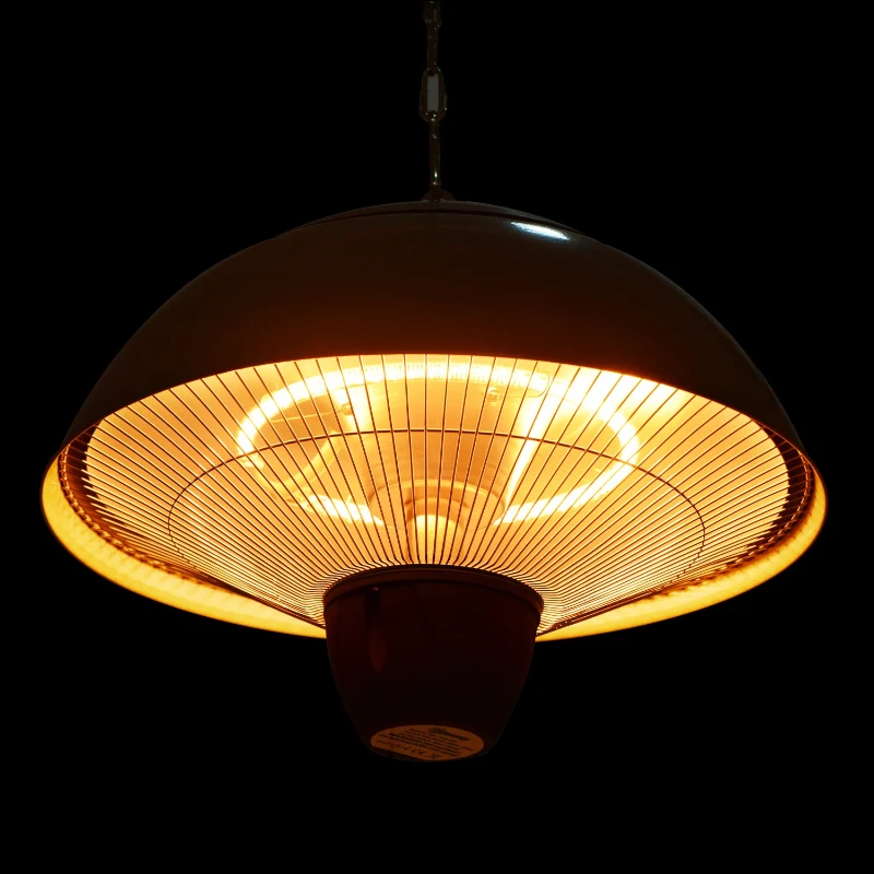 Outsunny 1.5K W Hanging Electric Heater-Silver