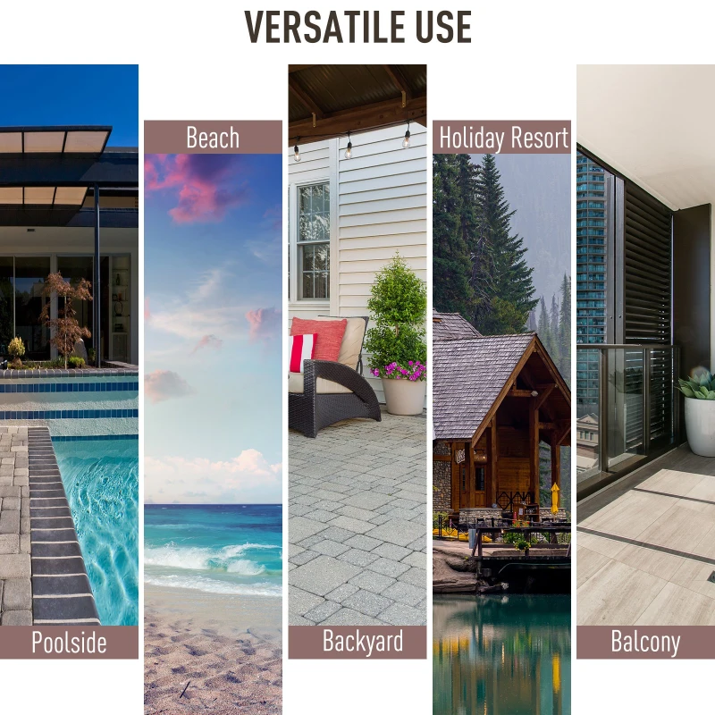 Outsunny Garden PP Rattan Style Sofa Table Set 5 Seater Outdoor Patio 2 Single Chairs & 1 Bench Conservatory Furniture Cushioned - Grey