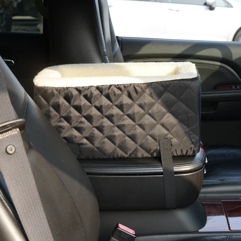 PawHut Pet Soft Safety Car Seat Carrier,  (38 x 24 x 18 cm)-Black